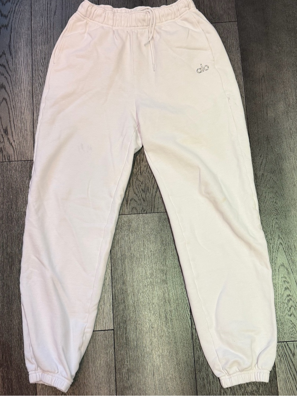 ALO Yoga White Sweat Pants